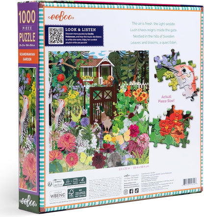 Skandináv kert Eeboo 1000 darabos kirakó puzzle (EB-PZT115) - puzzlegarden