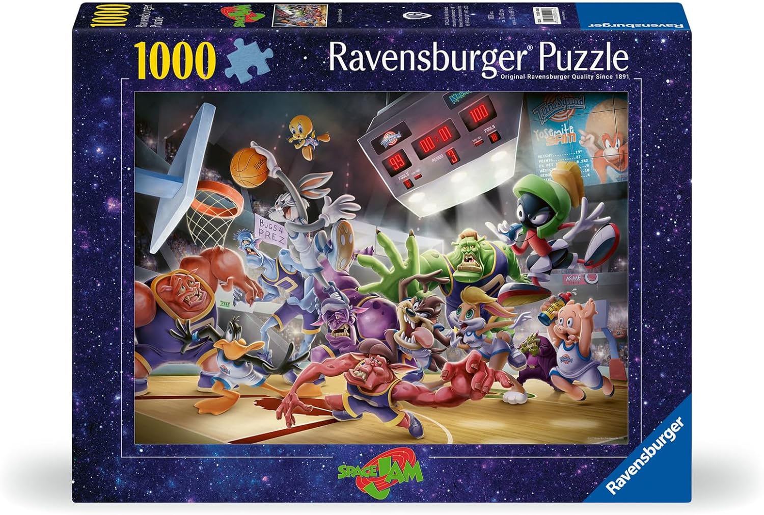 Space Jam Ravensburger 1000 darabos kirakó puzzle (RA - 16923 4005556169238) - puzzlegarden