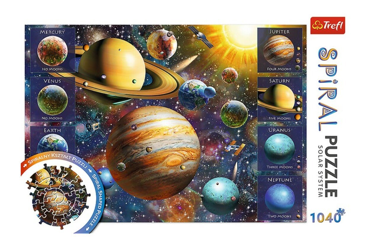 Spirál puzzle - Naprendszer Trefl 1000 darabos kirakó puzzle (TR-40013 5900511400137) - puzzlegarden