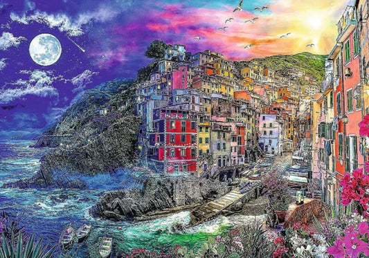 Spirál puzzle - Varázslatos öböl Trefl 1000 darabos kirakó puzzle (TR - 40016) - puzzlegarden