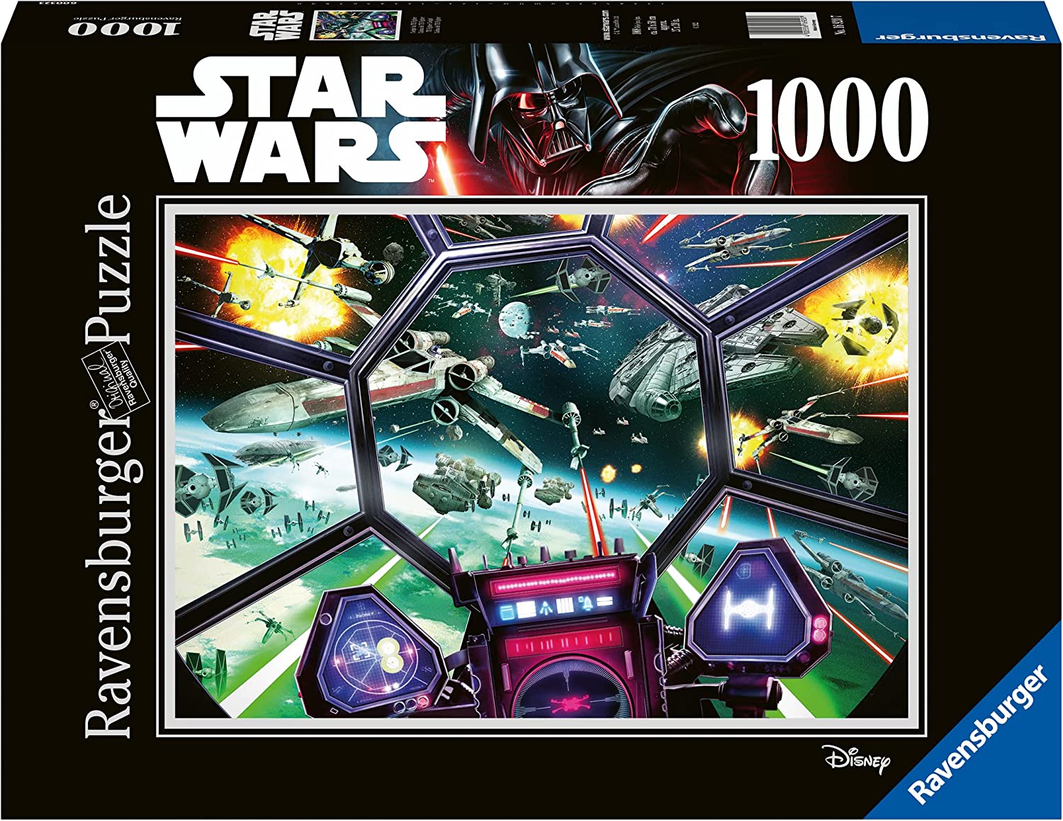 Star Wars, TIE Fighter Ravensburger 1000 darabos kirakó puzzle (RA-16920 4005556169207) - puzzlegarden