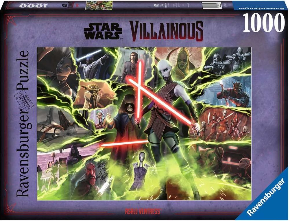 Star Wars Villainous - Asajj Ventress Ravensburger 1000 darabos kirakó puzzle (RA-17341 4005556173419) - puzzlegarden