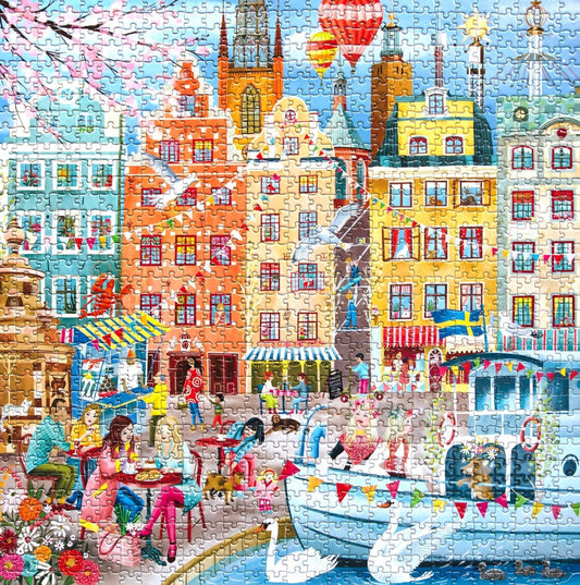 Stockholm Eeboo 1000 darabos kirakó puzzle (EB - PZTSKM 689196521331) - puzzlegarden