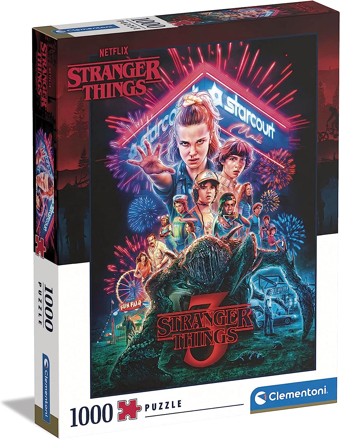 Stranger Things 3. évad Clementoni 1000 darabos kirakó puzzle (CL-39653 8005125396535) - puzzlegarden