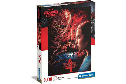 Stranger Things 4. Évad - Tizi és Vecna Clementoni 1000 darabos kirakó puzzle (CL-39763 8005125397631) - puzzlegarden