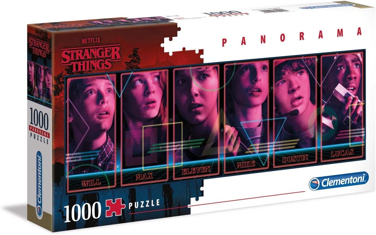 Stranger Things - Panoráma Clementoni 1000 darabos kirakó puzzle (CL-39548 8005125395484) - puzzlegarden