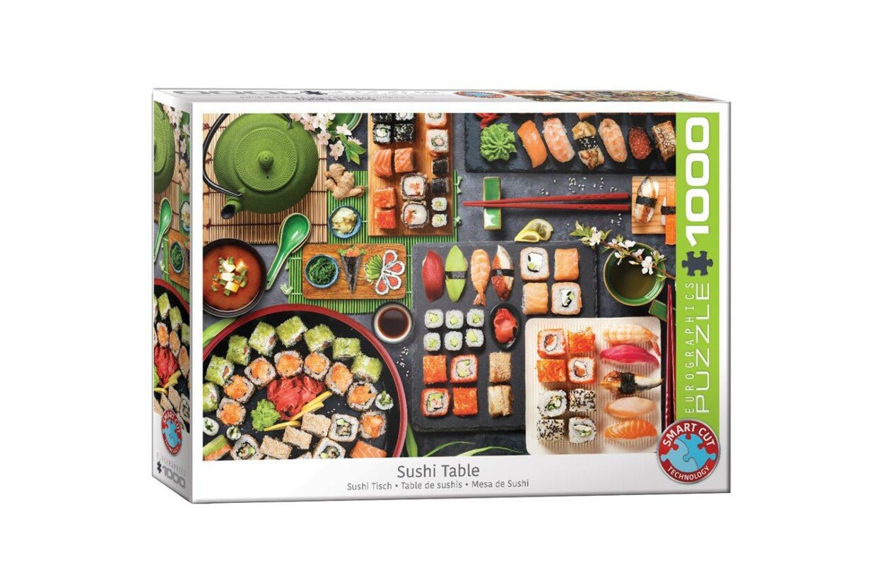 Sushi Asztal - Japán finomságok Eurographics 1000 darabos kirakó puzzle (EUR-6000-5618 628136656184) - puzzlegarden