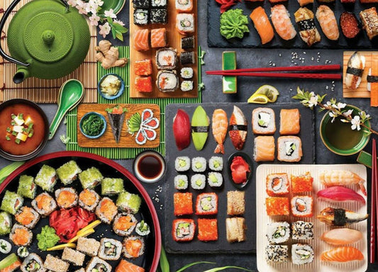 Sushi Asztal - Japán finomságok Eurographics 1000 darabos kirakó puzzle (EUR-6000-5618 628136656184) - puzzlegarden