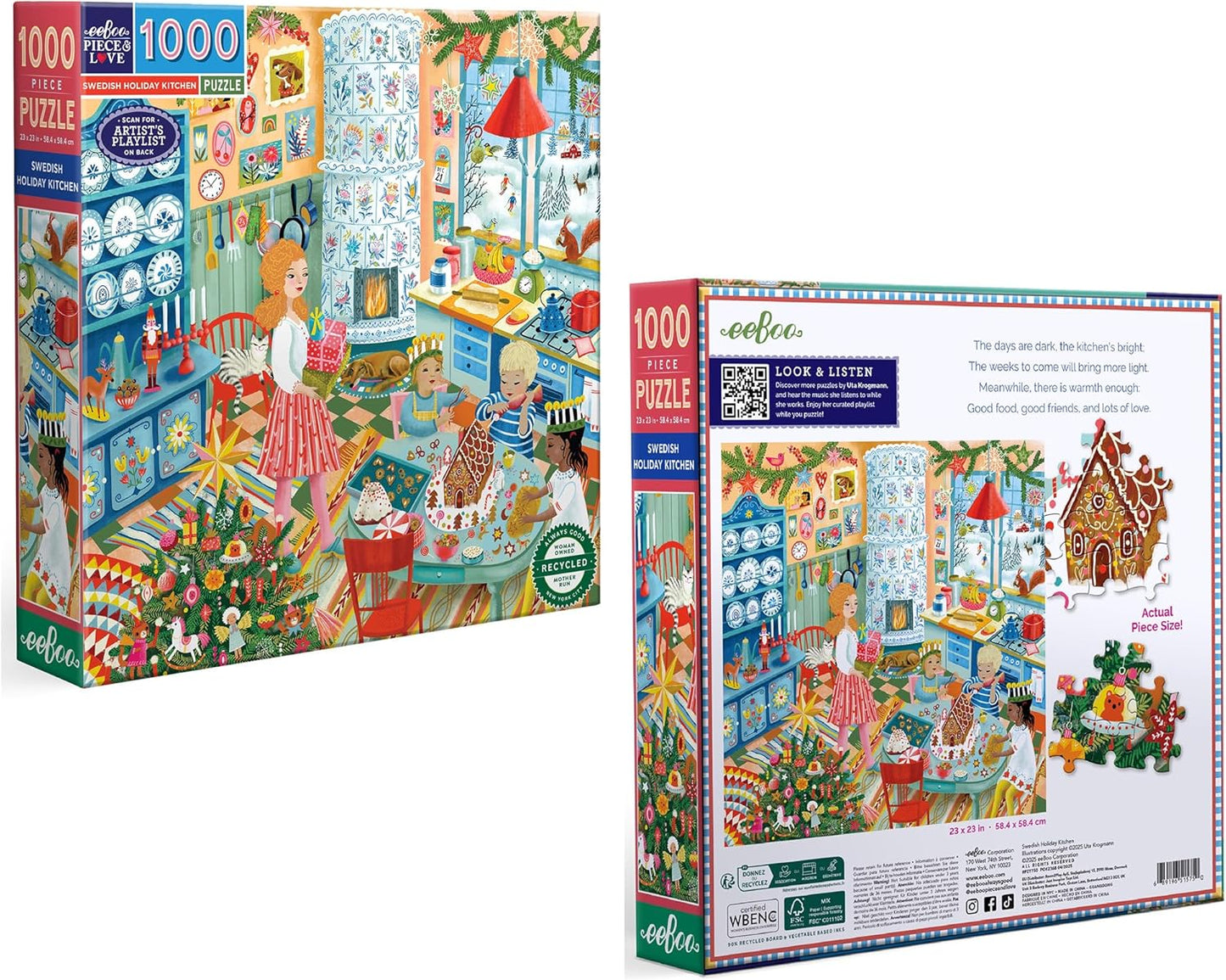 Svéd ünnepi konyha Eeboo 1000 darabos kirakó puzzle (EB-PZT750) - puzzlegarden