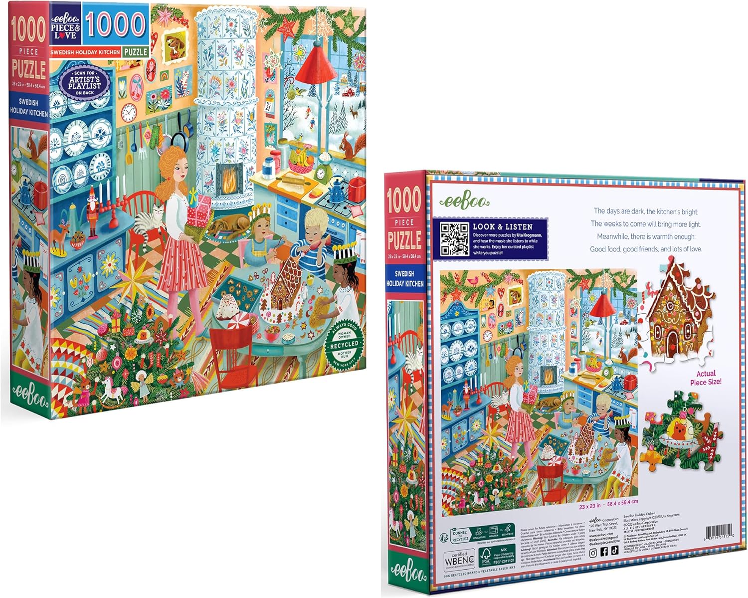Svéd ünnepi konyha Eeboo 1000 darabos kirakó puzzle (EB-PZT750) - puzzlegarden