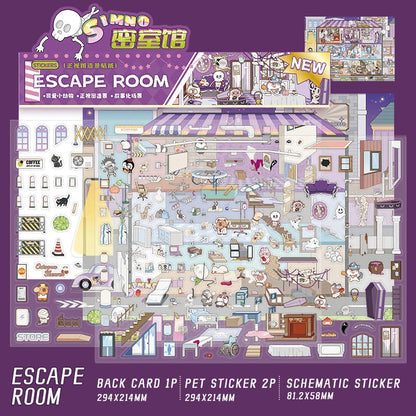 Szabadulószoba - matricajelenet Simno 1 darabos kirakó puzzle (SN-6941776324201) - puzzlegarden