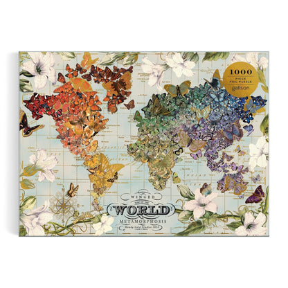 Szárnyas metamorfózis - aranyfóliás Galison 1000 darabos kirakó puzzle (GA-9780735384651) - puzzlegarden