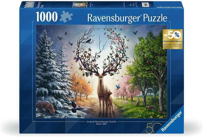 Szarvas az Évszakokban Ravensburger 1000 darabos kirakó puzzle (RA - 12001088 4005555010883) - puzzlegarden