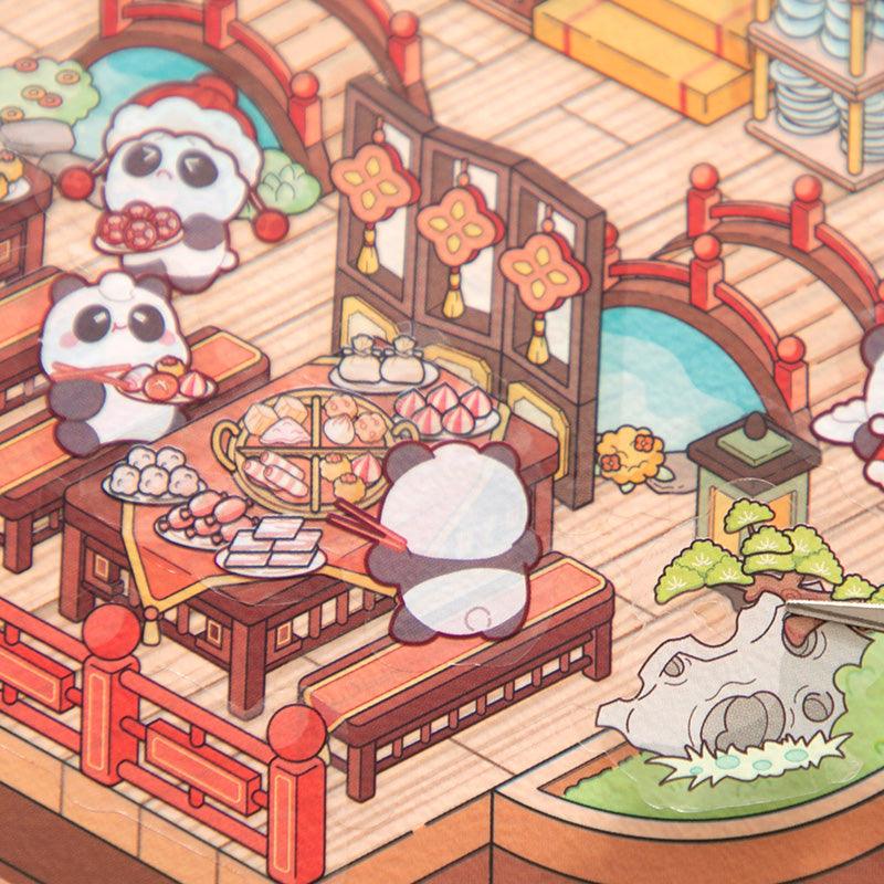 Szecsuáni Hot Pot étterem - matricajelenet Simno 1 darabos kirakó puzzle (SN-6941776321132) - puzzlegarden