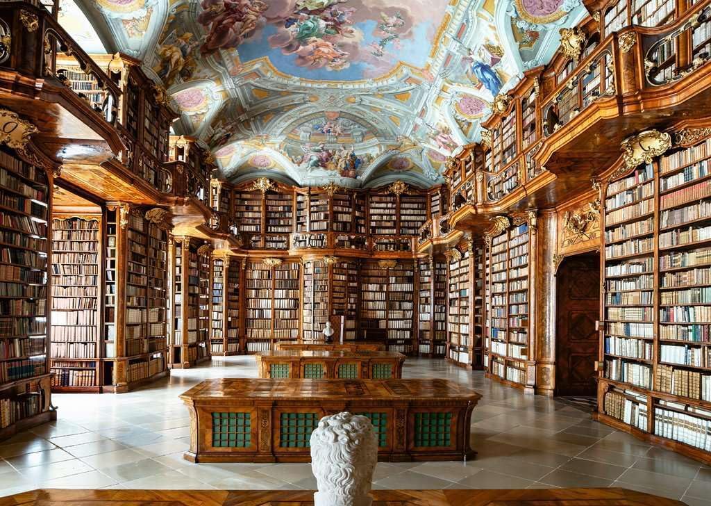 Szent Flórián könyvtár - Linz, Ausztria Ravensburger 1000 darabos kirakó puzzle (RA - 12001440) - puzzlegarden