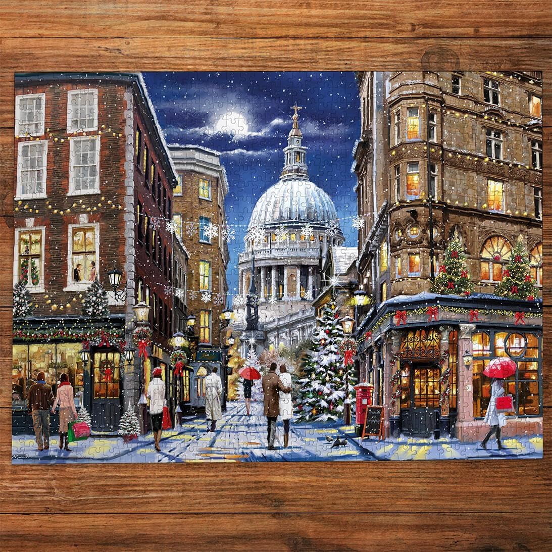 Szent Pál - székesegyház karácsonykor Gibsons 1000 darabos kirakó puzzle (G - G6449) - puzzlegarden