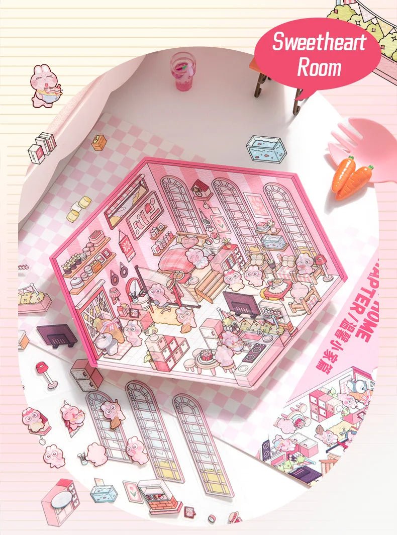 Szerelmesek szobája - matricajelenet Simno 1 darabos kirakó puzzle (SN-6941776318248) - puzzlegarden