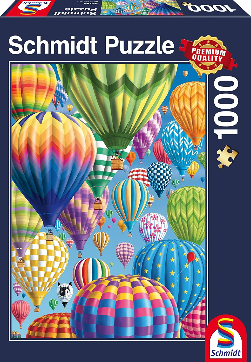 Színes léggömbök az égen Schmidt 1000 darabos kirakó puzzle (SCH-58286 4001504582869) - puzzlegarden