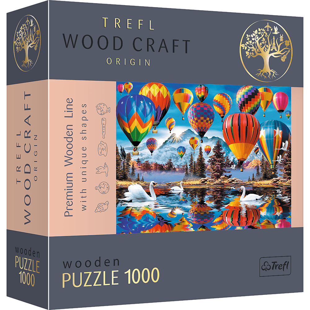 Színes Léggömbök - Fa kirakó Trefl Wood Craft 1000 darabos kirakó puzzle (TR - 20143 5900511201437) - puzzlegarden