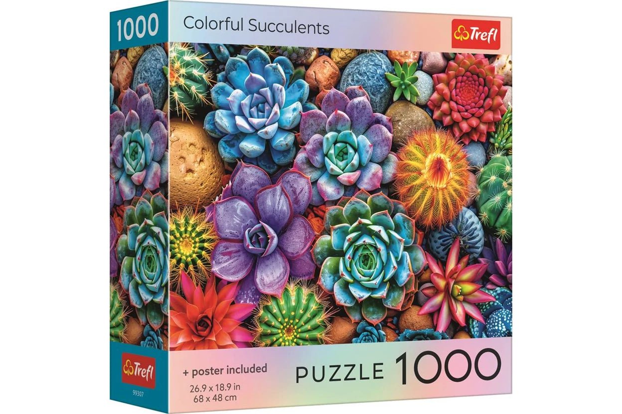 Színes pozsgások Trefl 1000 darabos kirakó puzzle (TR-USA_99307) - puzzlegarden