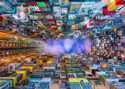 Színes társasházak – Hongkong Enjoy 1000 darabos kirakó puzzle (EN - 1290 5949194012909) - puzzlegarden