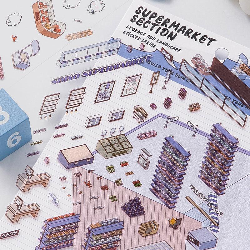Szupermarket - matricajelenet Simno 1 darabos kirakó puzzle (SN-6941776312482) - puzzlegarden