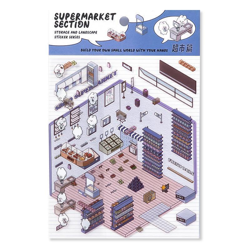 Szupermarket - matricajelenet Simno 1 darabos kirakó puzzle (SN-6941776312482) - puzzlegarden
