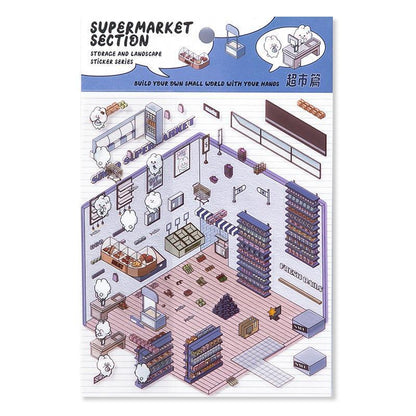 Szupermarket - matricajelenet Simno 1 darabos kirakó puzzle (SN-6941776312482) - puzzlegarden
