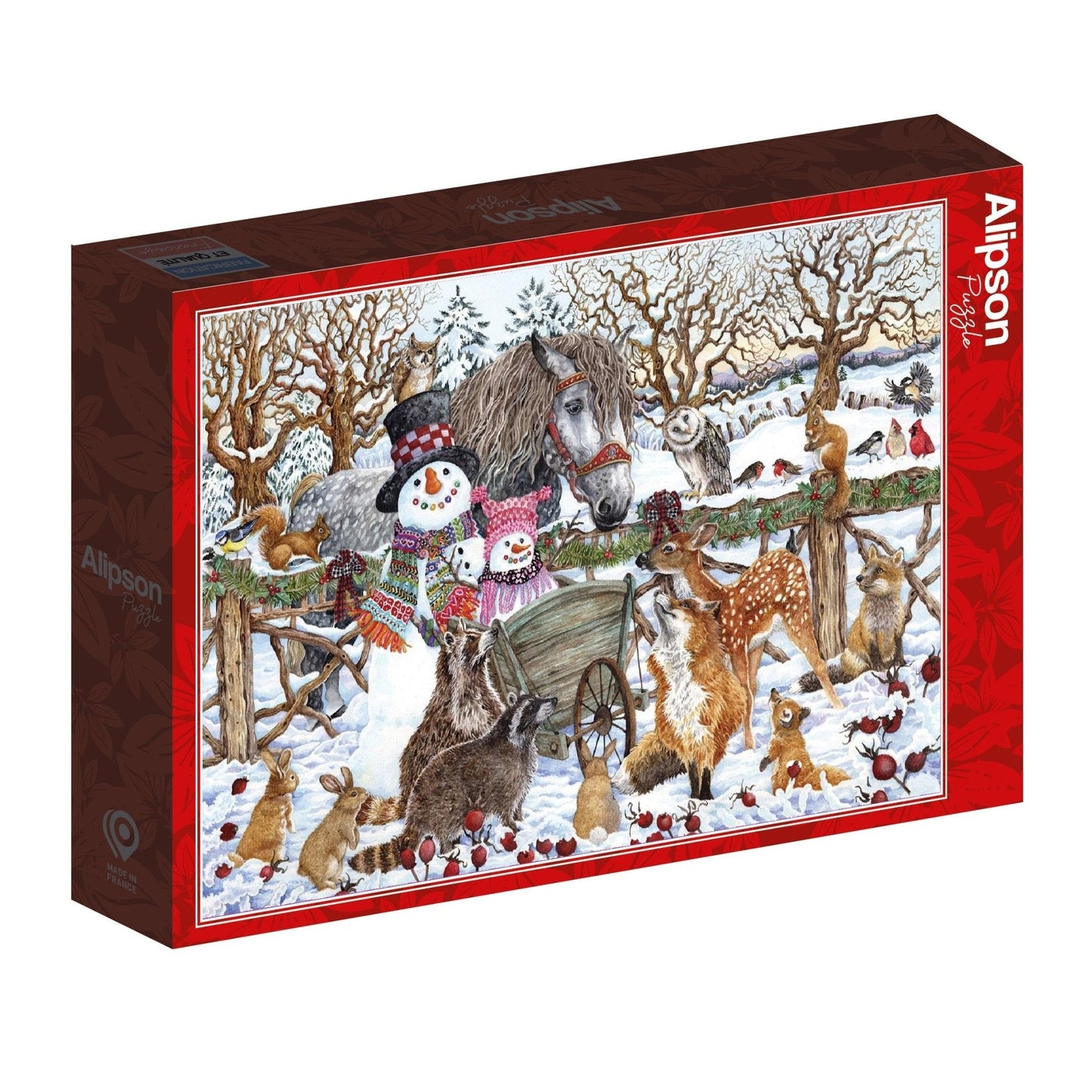 Télen két hóemberrel Alipson 500 darabos kirakó puzzle (AL-50052) - puzzlegarden