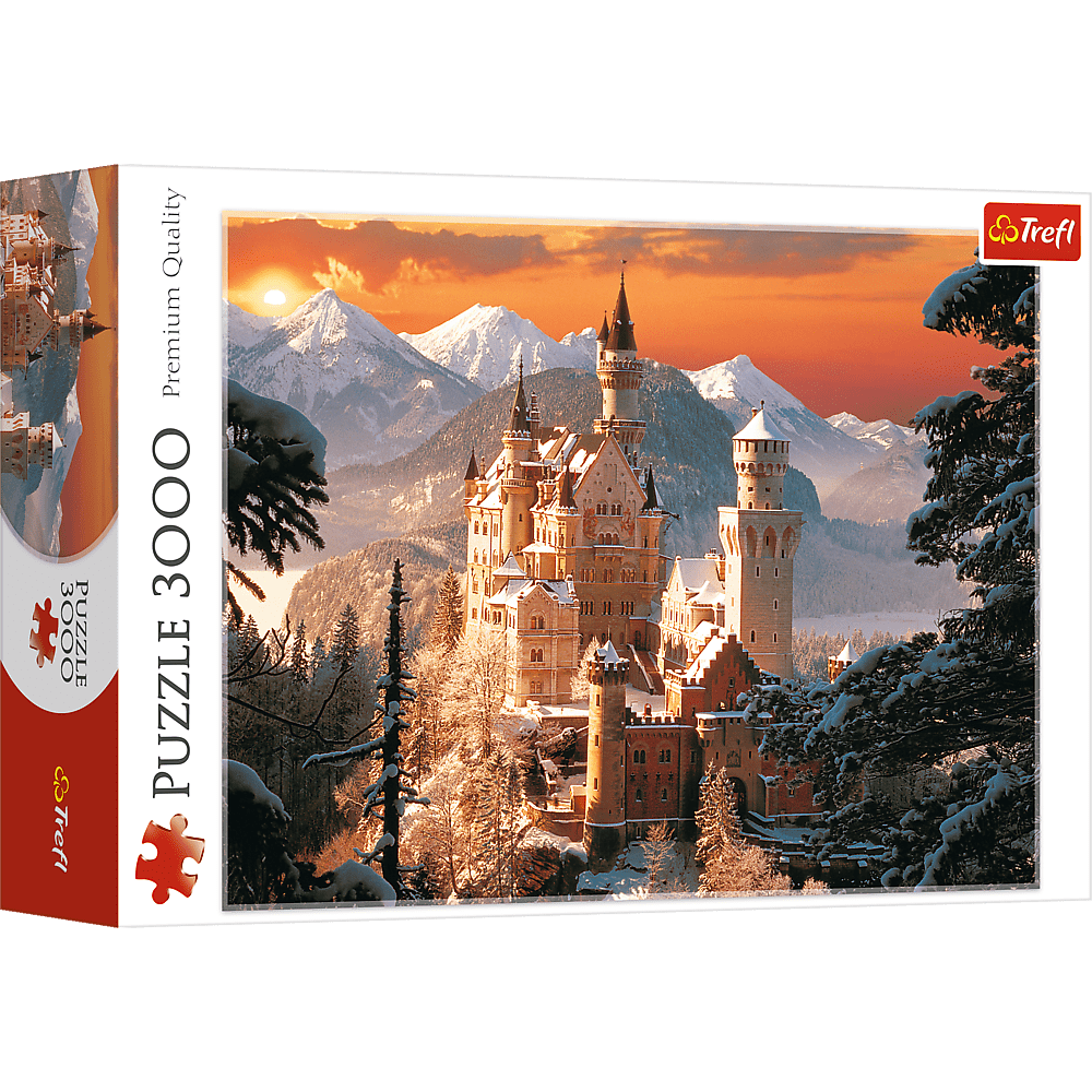 Téli Neuschwanstein Kastély, Németország Trefl 3000 darabos kirakó puzzle (TR - 33025 5900511330250) - puzzlegarden