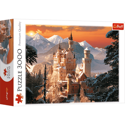 Téli Neuschwanstein Kastély, Németország Trefl 3000 darabos kirakó puzzle (TR - 33025 5900511330250) - puzzlegarden