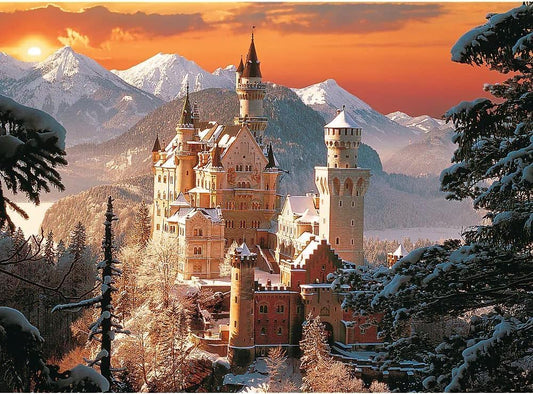 Téli Neuschwanstein Kastély, Németország Trefl 3000 darabos kirakó puzzle (TR - 33025) - puzzlegarden