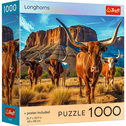 Texasi longhornok Trefl 1000 darabos kirakó puzzle (TR-USA_99280) - puzzlegarden