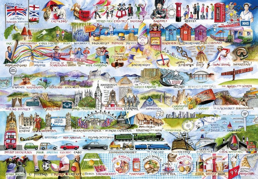 Tipikusan Angol Gibsons 2000 darabos kirakó puzzle (G - G8019) - puzzlegarden