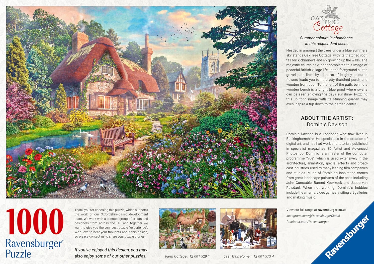 Tölgyfa kunyhó Ravensburger 1000 darabos kirakó puzzle (RA-12001571) - puzzlegarden