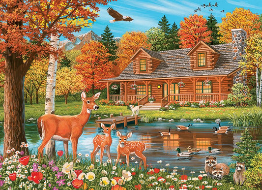 Tóparti kunyhó Cobble Hill 350 darabos kirakó puzzle (CH - 47036) - puzzlegarden