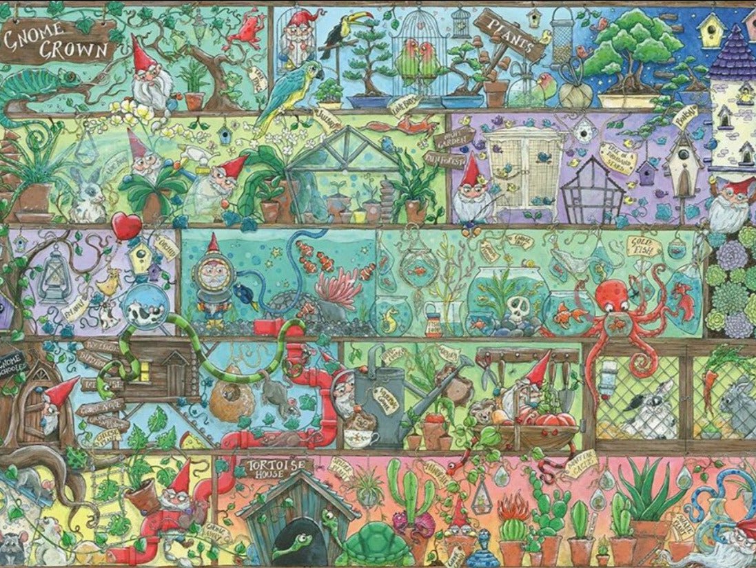 Törpék a polcon Ravensburger 1500 darabos kirakó puzzle (RA-16712 4005556167128) - puzzlegarden