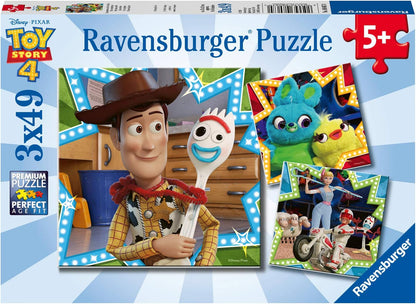 Toy Story 4 - 3x49 Ravensburger 49 darabos kirakó puzzle (RA-08067 4005556080670) - puzzlegarden