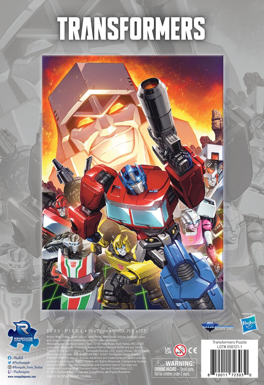 Transformers Renegade Games 1000 darabos kirakó puzzle (RG-050121-1 810011723030) - puzzlegarden