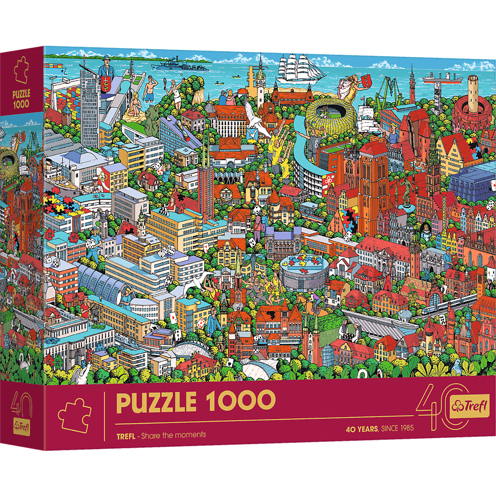 Trefl 40 Éves Jubileum - Háromváros Trefl 1000 darabos kirakó puzzle (TR - 10924 5900511109245) - puzzlegarden