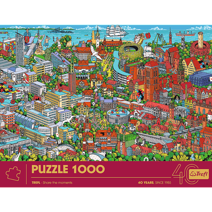 Trefl 40 Éves Jubileum - Háromváros Trefl 1000 darabos kirakó puzzle (TR - 10924 5900511109245) - puzzlegarden