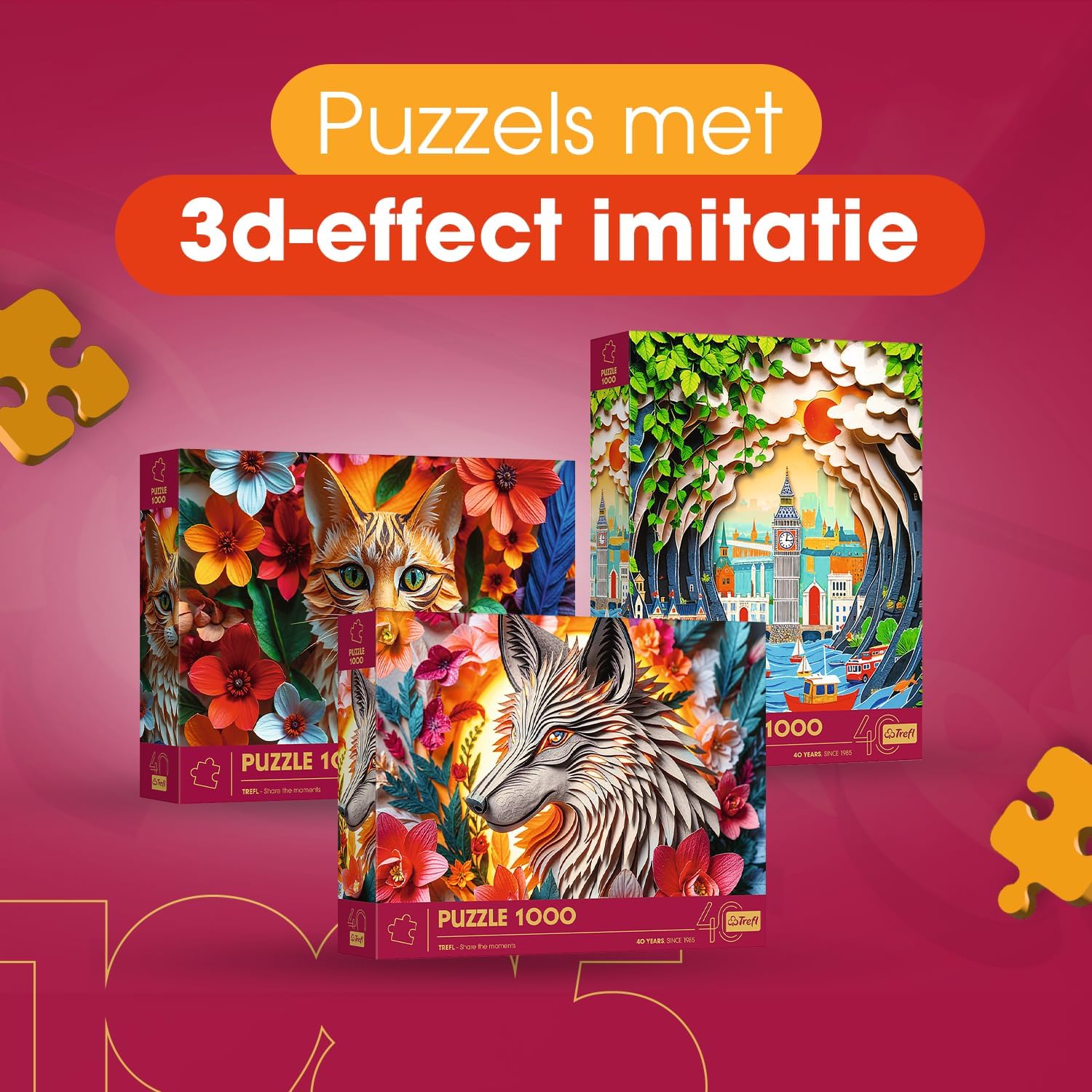 Trefl 40 Éves Jubileum - London Trefl 1000 darabos kirakó puzzle (TR - 40043) - puzzlegarden