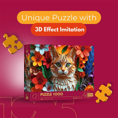 Trefl 40 Éves Jubileum - Macska Trefl 1000 darabos kirakó puzzle (TR - 40040 5900511400403) - puzzlegarden