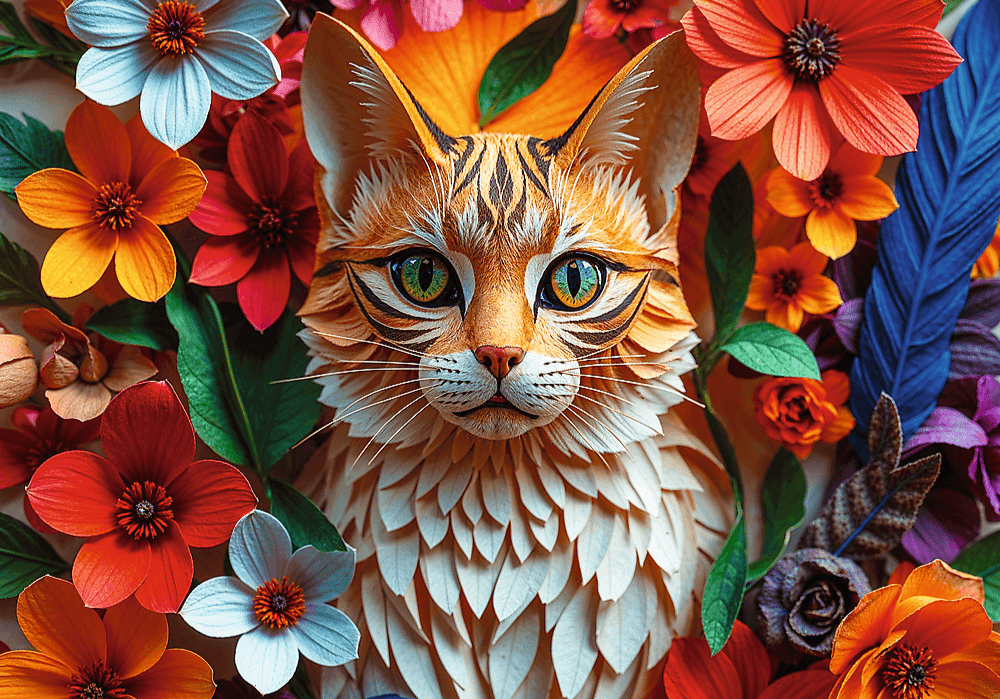 Trefl 40 Éves Jubileum - Macska Trefl 1000 darabos kirakó puzzle (TR - 40040 5900511400403) - puzzlegarden