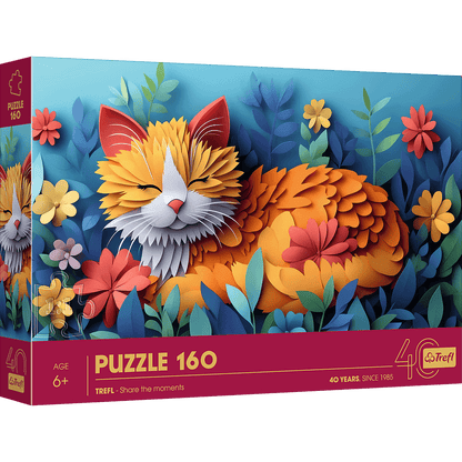 Trefl 40 Éves Jubileum – Papírművészet: Kiscica Trefl 160 darabos kirakó puzzle (TR - 40049) - puzzlegarden