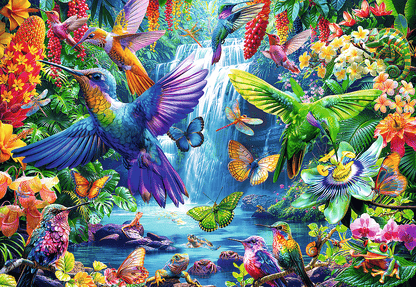 Trópusi kolibrik Trefl 1000 darabos kirakó puzzle (TR - 10880 5900511108804) - puzzlegarden