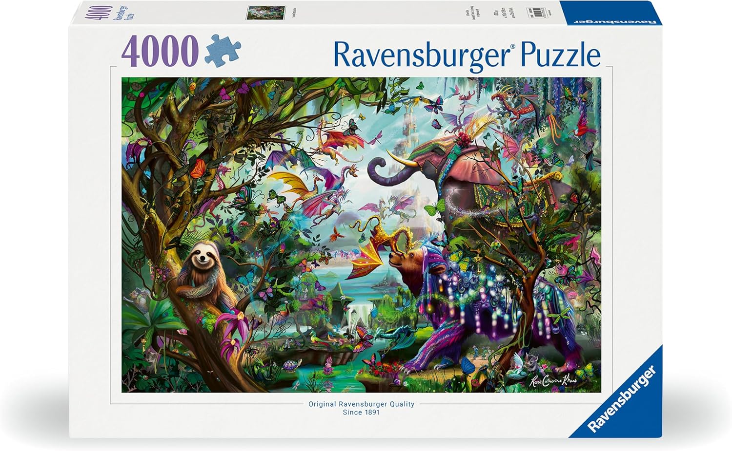 Trópusi Sárkányok Ravensburger 4000 darabos kirakó puzzle (RA - 12000812 4005555008125) - puzzlegarden