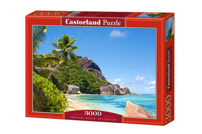 Trópusi tengerpart, Seychelle-szigetek Castorland 3000 darabos kirakó puzzle (C-3000228 5904438300228) - puzzlegarden