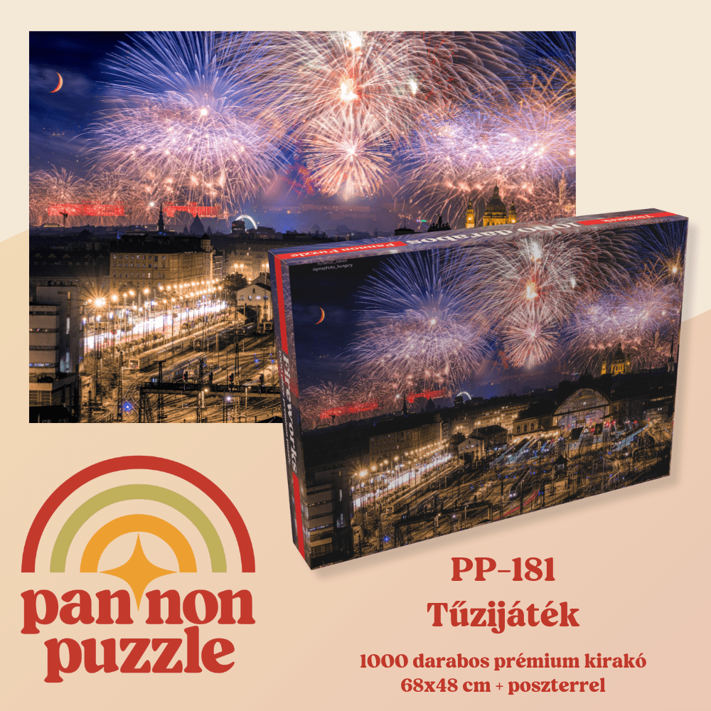 Tűzijáték Pannon Puzzle 1000 darabos kirakó puzzle (PP-181) - puzzlegarden