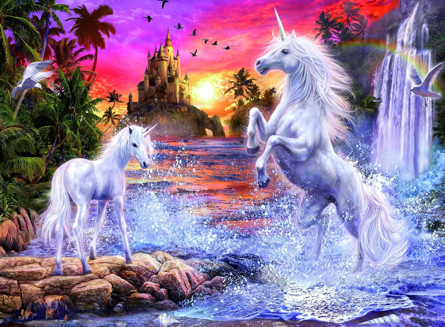 Unicornisok a folyóparton Ravensburger 500 darabos kirakó puzzle (RA-17277 4005556172771) - puzzlegarden